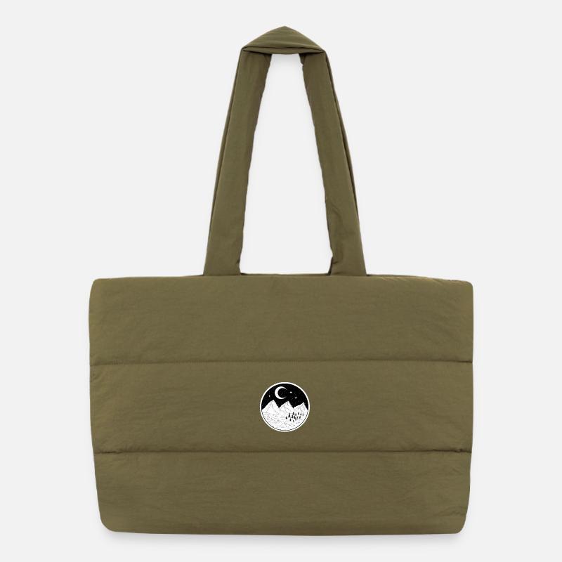 Mountains Puffer Shopping Bag