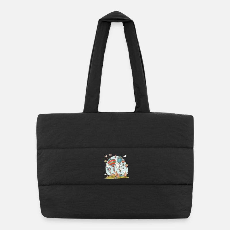 Doodle ballon Sac shopping matelassé