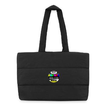 Test pattern arabic - Puffer Shopping Bag - black - Front