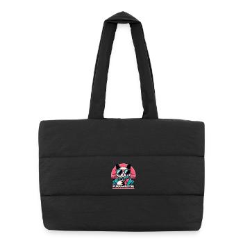 Le ronronnement - Sac shopping matelassé - noir - Devant