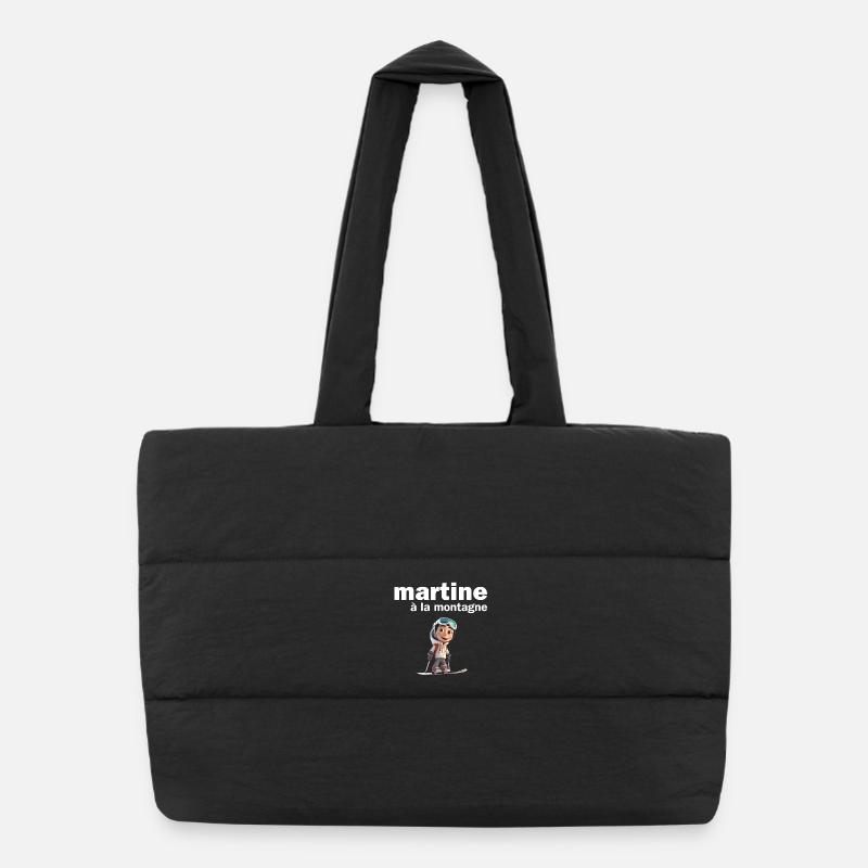Martine, prénom Martine, je suis Martine Sac shopping matelassé
