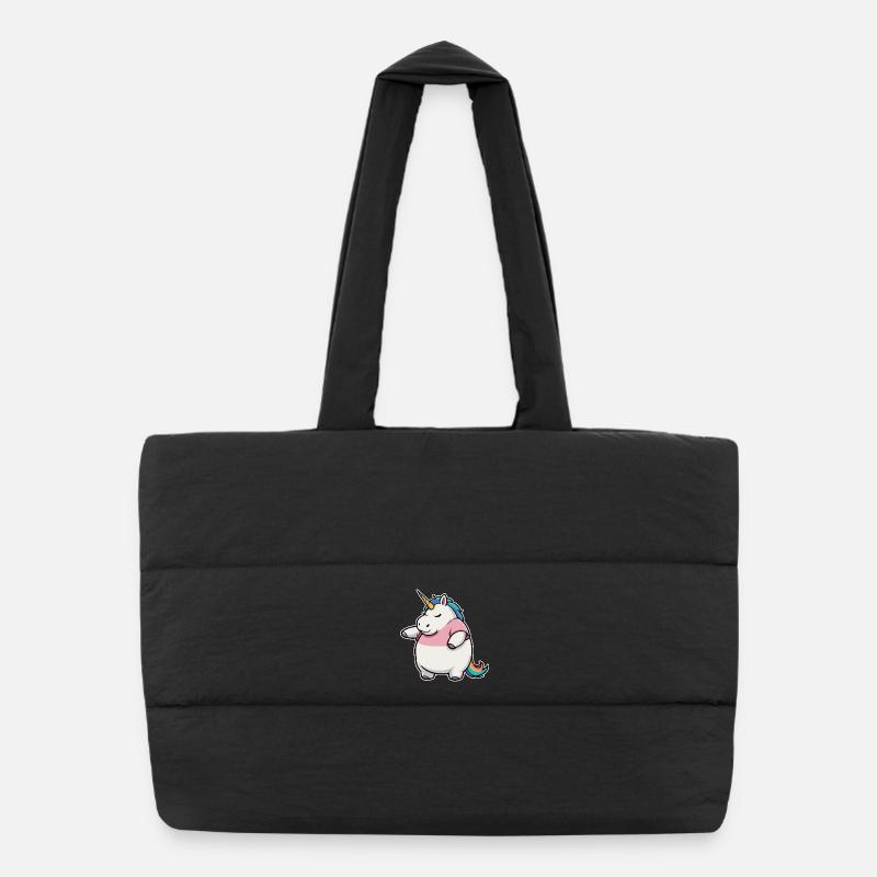 Licorne drôle Sac shopping matelassé