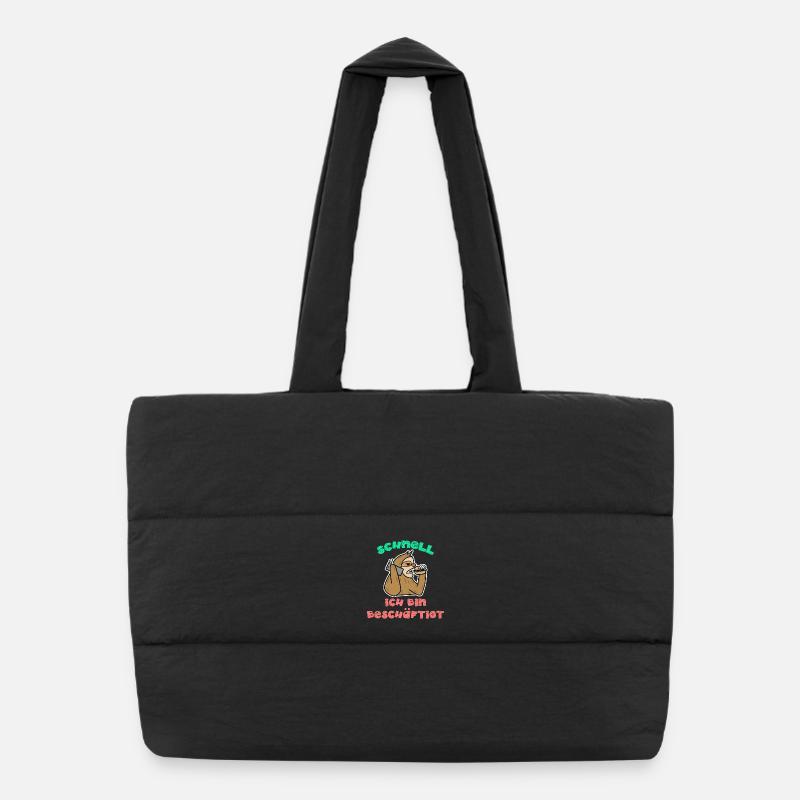 Doesn't matter funny sayings I don't care about relax Puffer Shopping Bag
