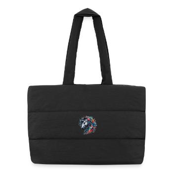 Cheval - Sac shopping matelassé - noir - Devant