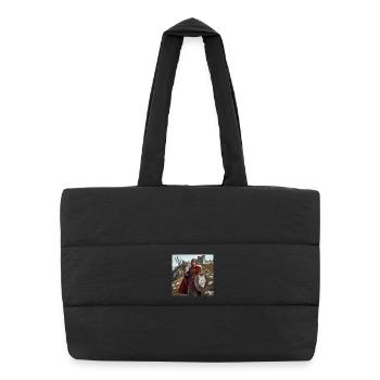 Viking Warrior - Puffer Shopping Bag - black - Front