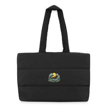 Finance Actions Taureau Or Wall Street Cadeau - Sac shopping matelassé - noir - Devant