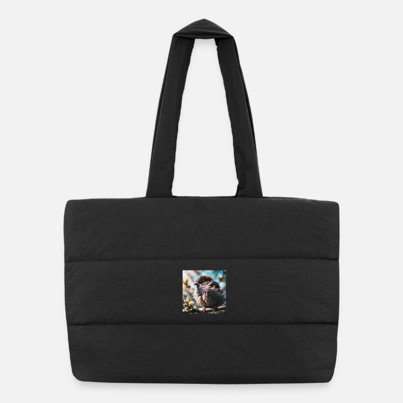 Sparrow Puffer Shopping Bag