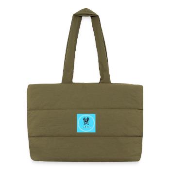 Zwillinge - Puffer-Einkaufstasche - safari Green - Vorne