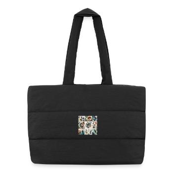 Nature in Art - Puffer Shopping Bag - black - Front