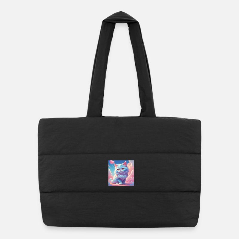 Kitten Puffer Shopping Bag