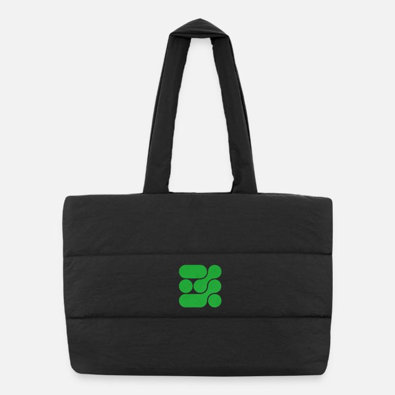 OCHOOO - GREEN Puffer Shopping Bag