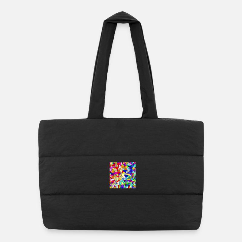 Holography Puffer Shopping Bag