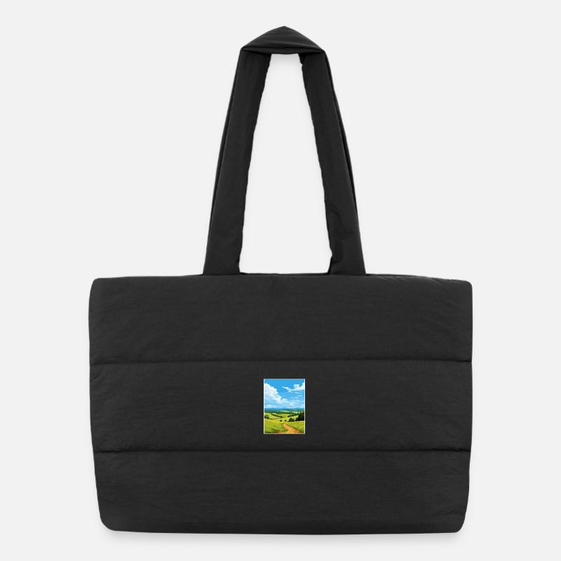 Surrey Hills Aonb Affiche de voyage Souvenir Peinture WPA Sac shopping matelassé