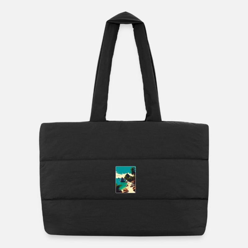 Ko Tao Thaïlande Affiche de voyage thaïlandaise Souvenir WPA Sac shopping matelassé