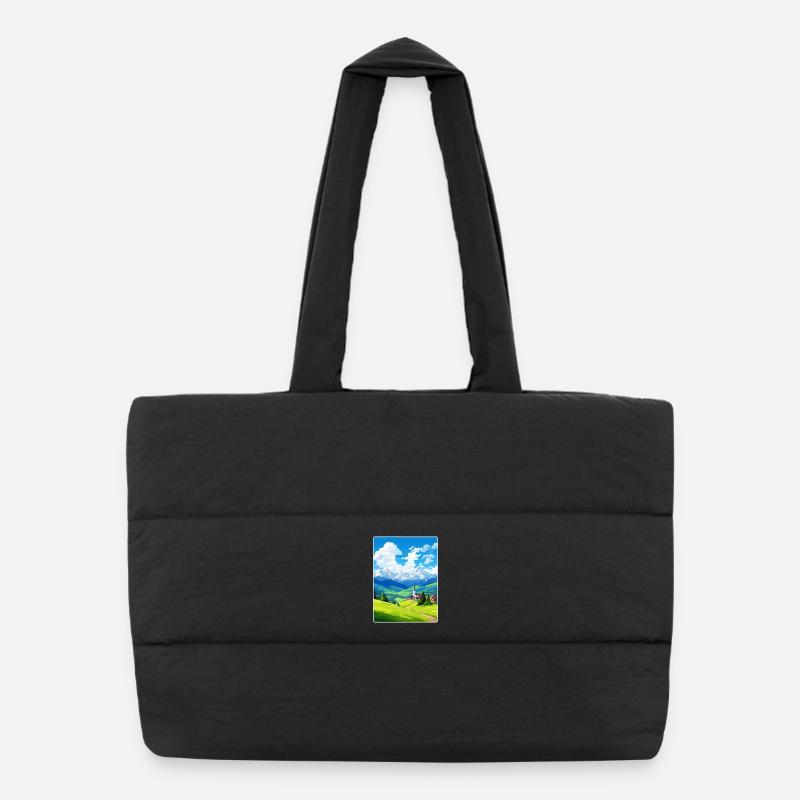 Berchtesgaden Germany Travel Poster Souvenir WPA Puffer Shopping Bag