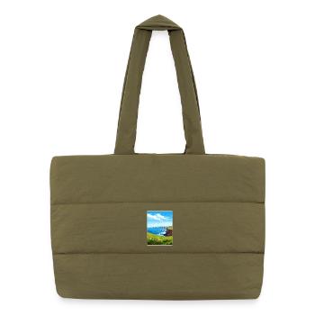 Channel Islands National Park California Travel - Puffer Shopping Bag - safari green - Front
