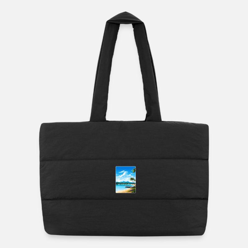 Ko Samui Thaïlande Affiche de voyage thaïlandaise Souvenir WPA Sac shopping matelassé