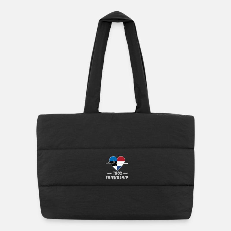 Estland und Niederlande 100% Freundschaft Puffer-Einkaufstasche