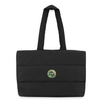 Hebrew Name of God YHWH - Puffer Shopping Bag - black - Front