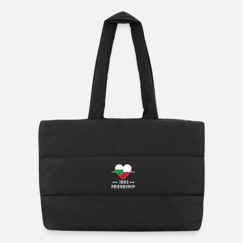 Bulgaria and Poland 100% friendship Puffer Shopping Bag