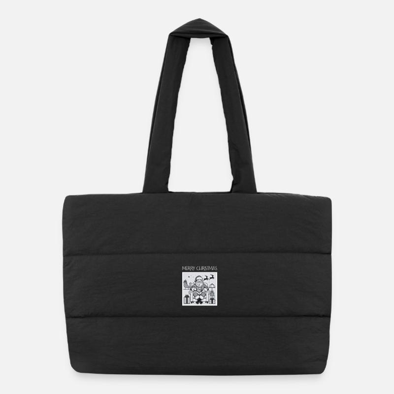 Père Noël Café au Canapé Sac shopping matelassé