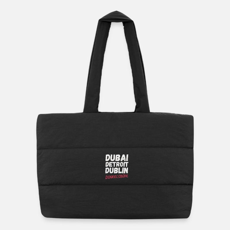 Dubaï-Détroit-Dublin Sac shopping matelassé