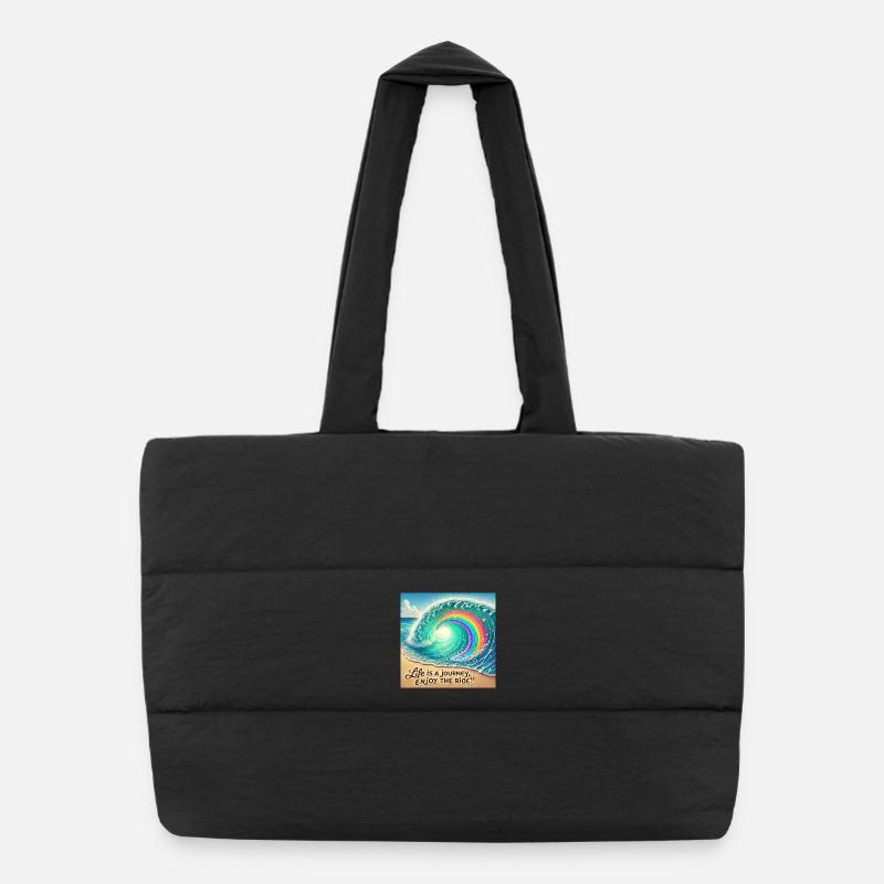Wave Journey Tourbillon arc-en-ciel Sac shopping matelassé