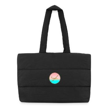 PLANEUR SEA SUNSET - Sac shopping matelassé - noir - Devant