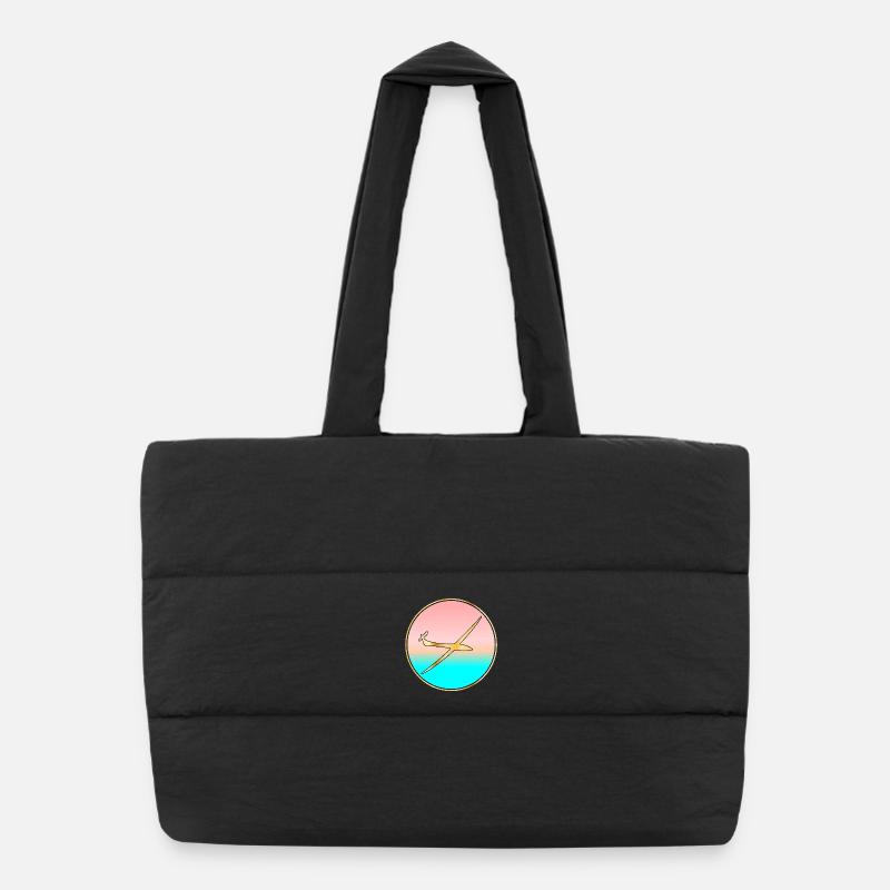 PLANEUR SEA SUNSET Sac shopping matelassé