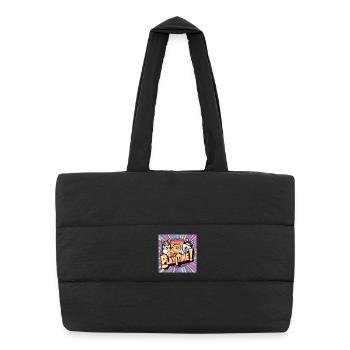Chiens de bande dessinée - Temps de jeu - Sac shopping matelassé - noir - Devant