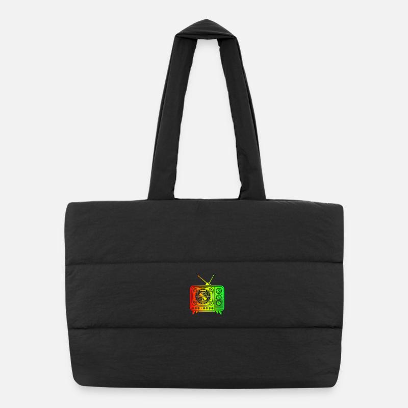 Retro TV – Oldschool Vibes Puffer Shopping Bag