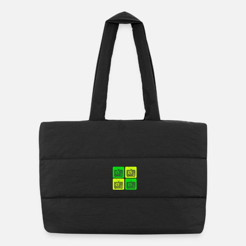 Télévision rétro – Classiques vintage Sac shopping matelassé