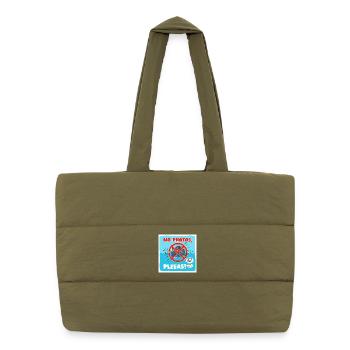 Kein Fotos im Schwimmbad! Foto Verbotsschild - Puffer-Einkaufstasche - safari Green - Vorne