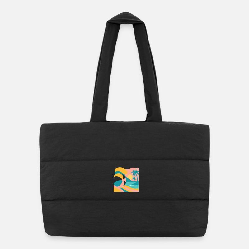 Le bonheur du beach-ball Sac shopping matelassé