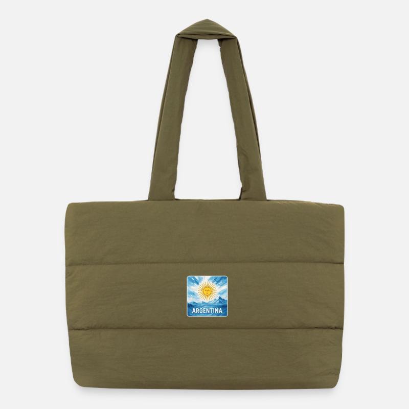 Argentine National Couleurs Design Sac shopping matelassé