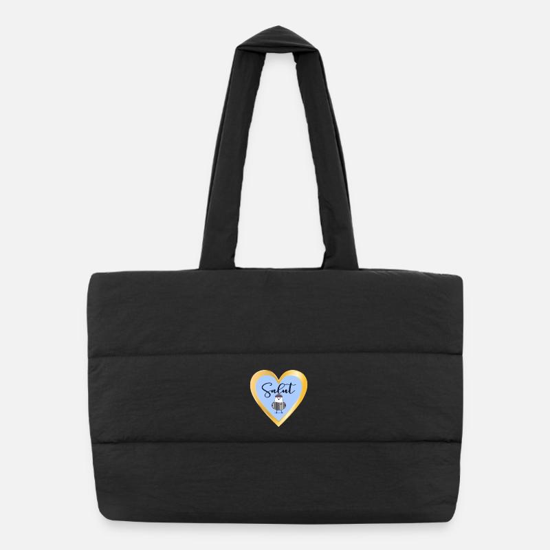 Seagull Salut in France Puffer Shopping Bag