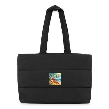 The Bratwurst Song - Puffer Shopping Bag - black - Front