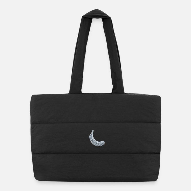 Banane Diamant Neige Givre Sac shopping matelassé