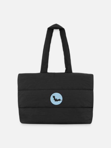 Halloween - Sac shopping matelassé - noir