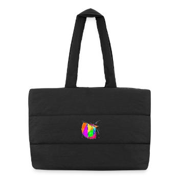 Colored Chaos Sign Art - Puffer Shopping Bag - black - Front