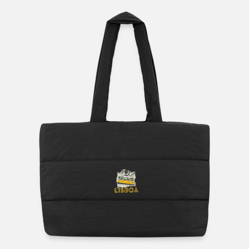 Lisbonne typique funiculaire de Bica illustration Sac shopping matelassé