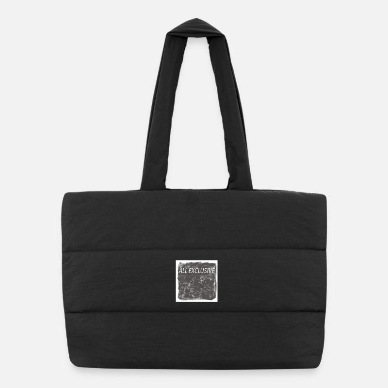All Exclusive - Sac shopping matelassé - noir
