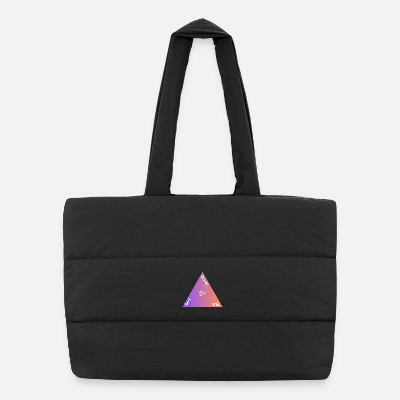 Triathlon Triangle Gradient Puffer Shopping Bag