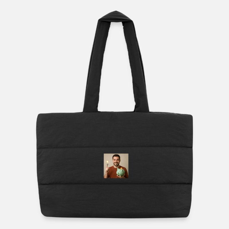Étincelle d’idées et tirelire Sac shopping matelassé