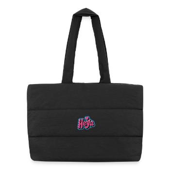Heya Heart Bubble - Puffer Shopping Bag - black - Front