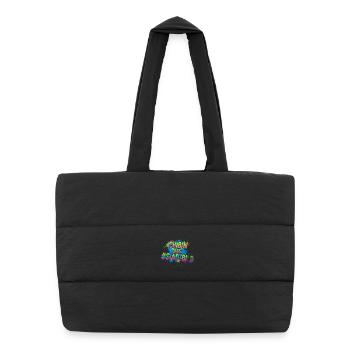 Urban_Graffiti_T-chemise - Sac shopping matelassé - noir - Devant