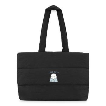 Dead Tired Ghost Cozy Mug - Puffer Shopping Bag - black - Front