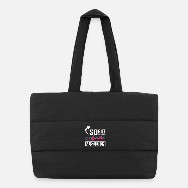 Seule une Agathe peut être aussi belle Sac shopping matelassé