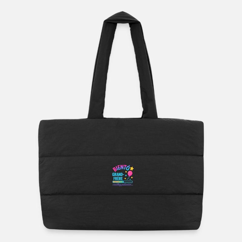 Soon to be a big brother waiting Puffer Shopping Bag