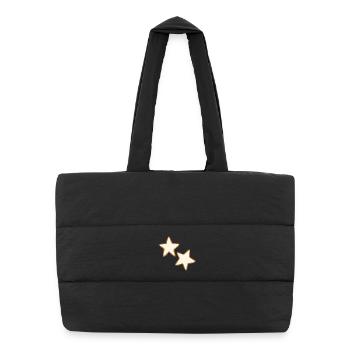 Cinnamon Star Cookies - Puffer Shopping Bag - black - Front